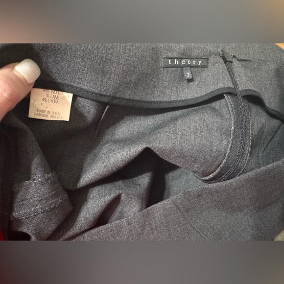 Theory Gray Wool Skirt - Picture 5 of 5